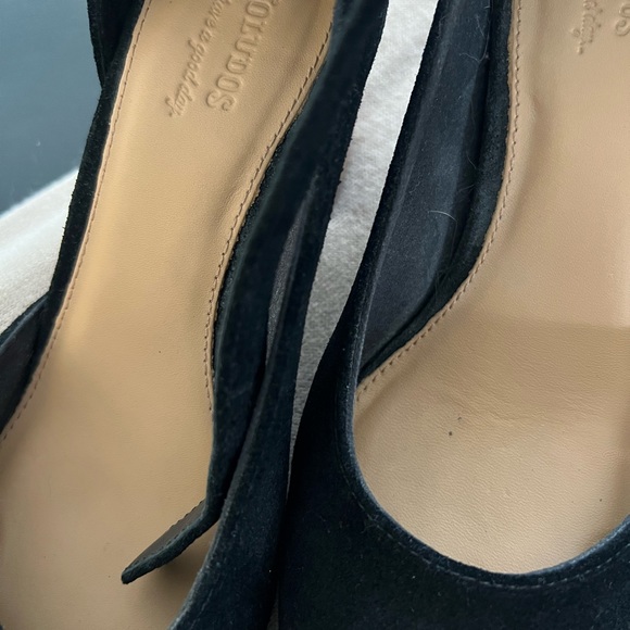 Soludos Gemma black suede stacked 2.75“ heel - Picture 3 of 10